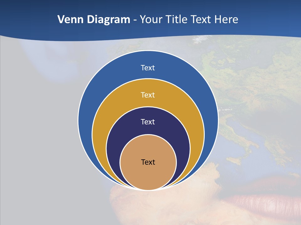 Carthography Continent Girl PowerPoint Template