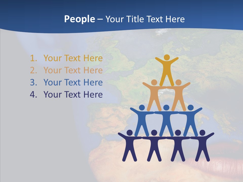 Carthography Continent Girl PowerPoint Template