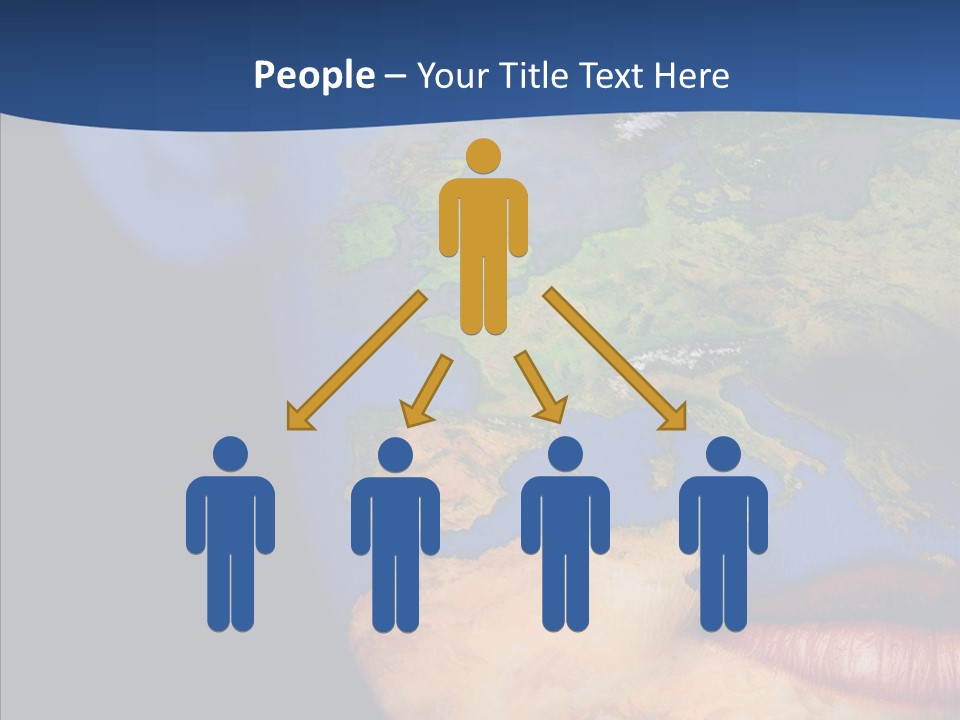 Carthography Continent Girl PowerPoint Template