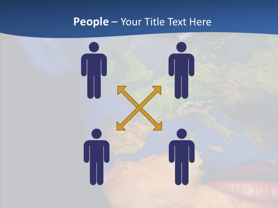 Carthography Continent Girl PowerPoint Template