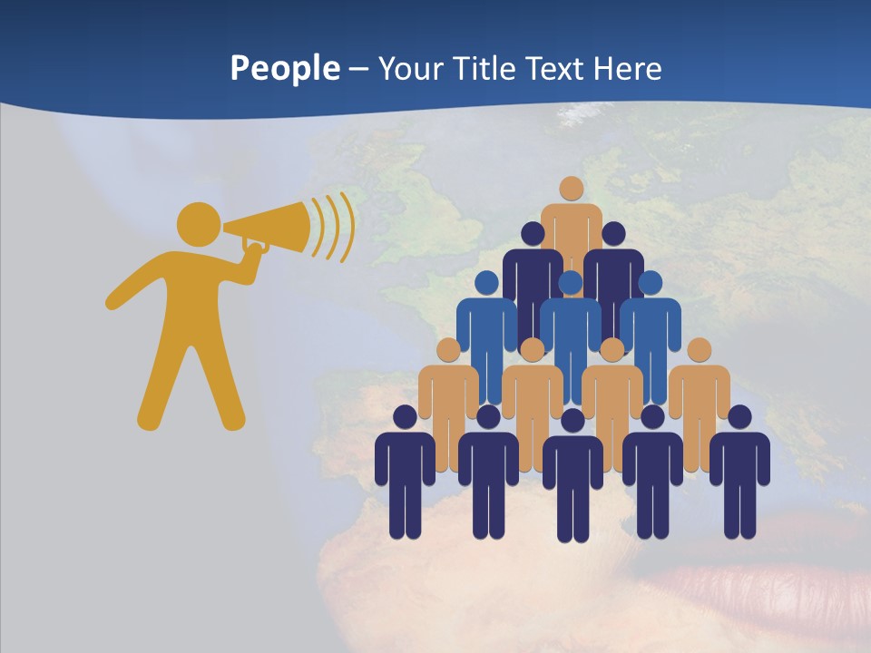 Carthography Continent Girl PowerPoint Template