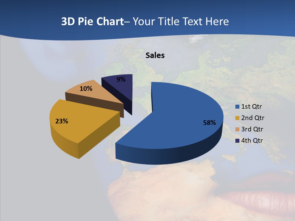 Carthography Continent Girl PowerPoint Template