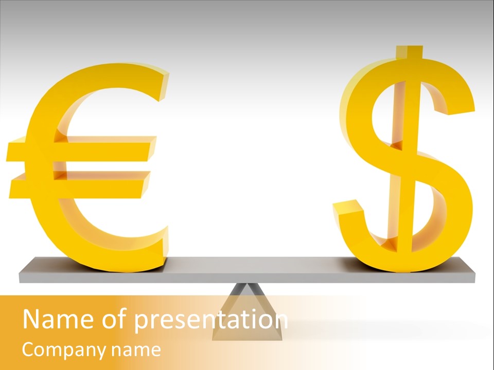 Gold Money Abstract PowerPoint Template