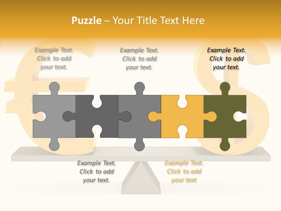 Gold Money Abstract PowerPoint Template