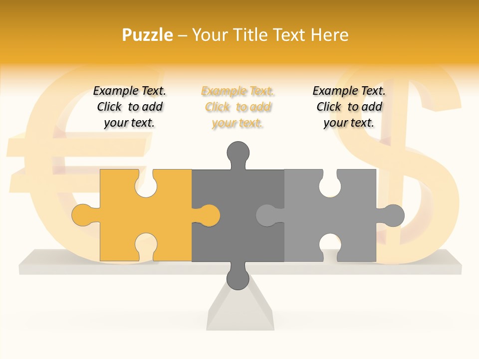 Gold Money Abstract PowerPoint Template