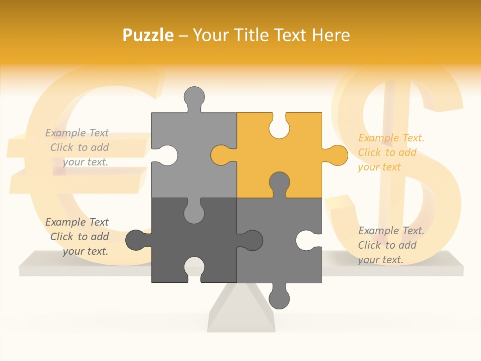 Gold Money Abstract PowerPoint Template