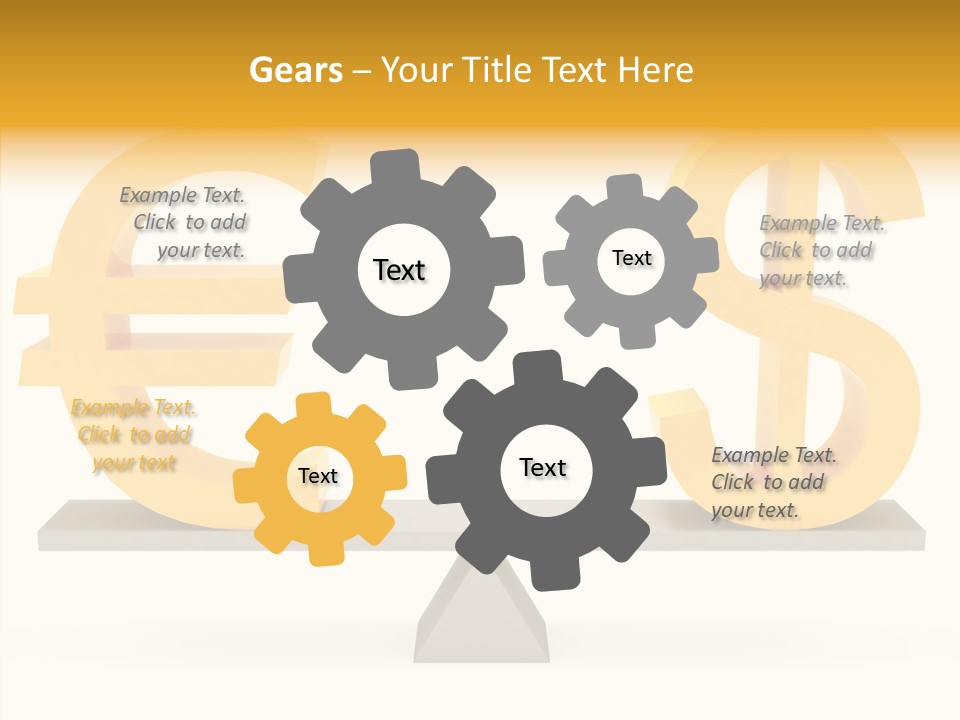 Gold Money Abstract PowerPoint Template