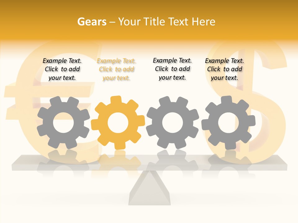 Gold Money Abstract PowerPoint Template