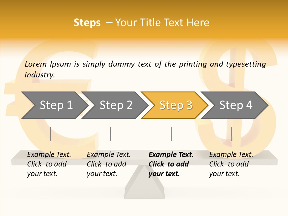Gold Money Abstract PowerPoint Template