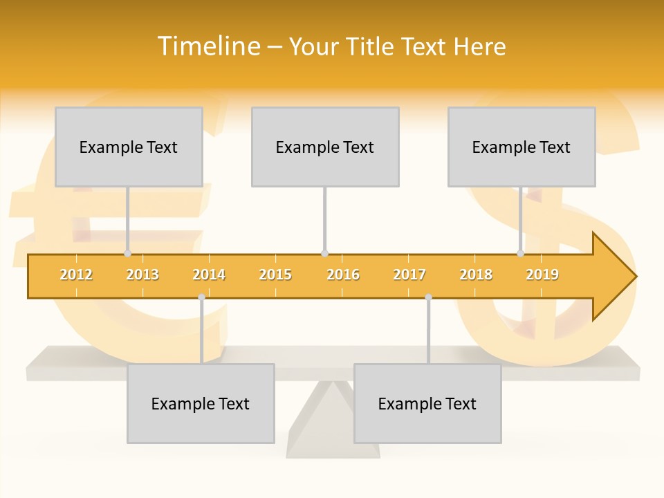 Gold Money Abstract PowerPoint Template