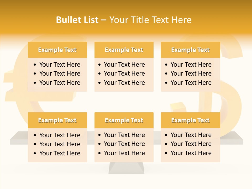 Gold Money Abstract PowerPoint Template