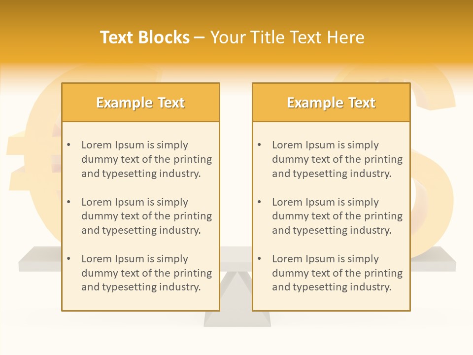 Gold Money Abstract PowerPoint Template