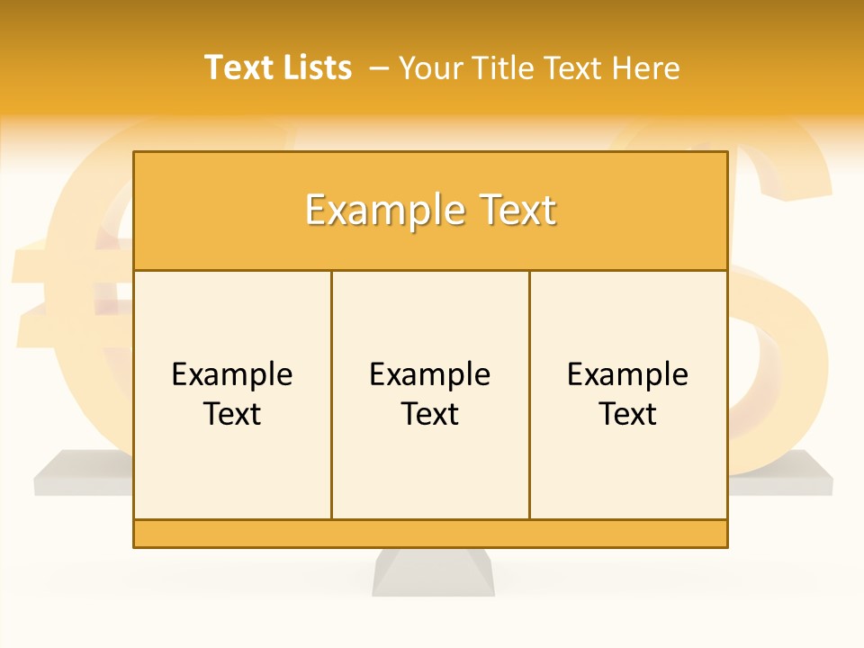 Gold Money Abstract PowerPoint Template