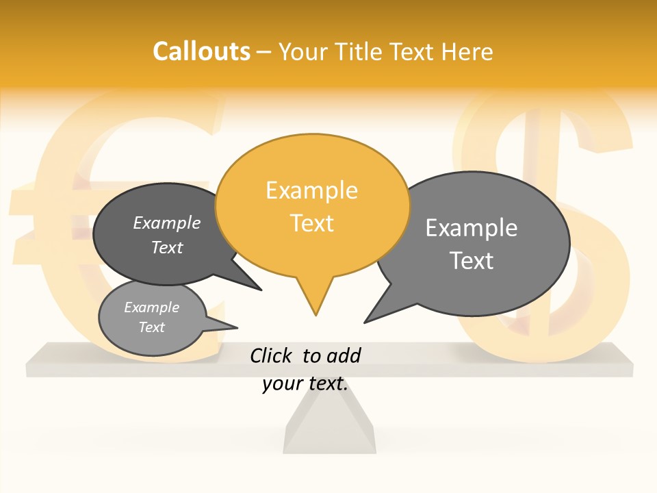 Gold Money Abstract PowerPoint Template