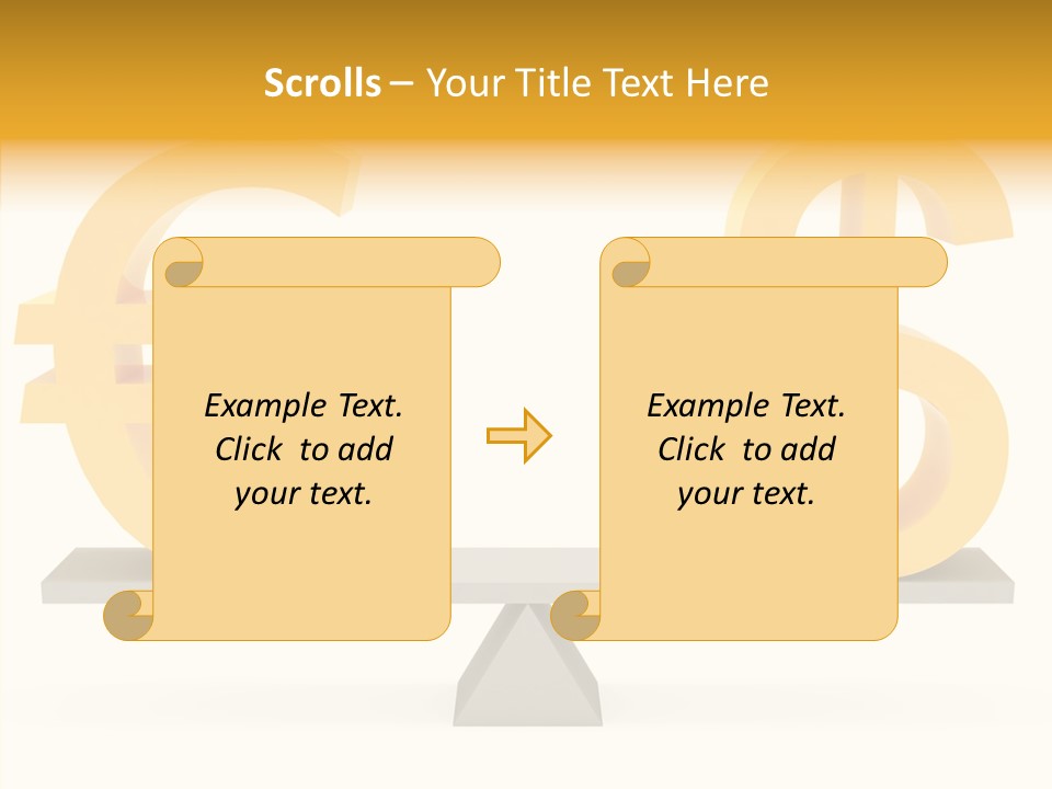 Gold Money Abstract PowerPoint Template