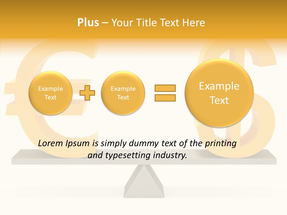 Gold Money Abstract PowerPoint Template