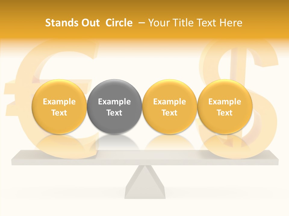 Gold Money Abstract PowerPoint Template