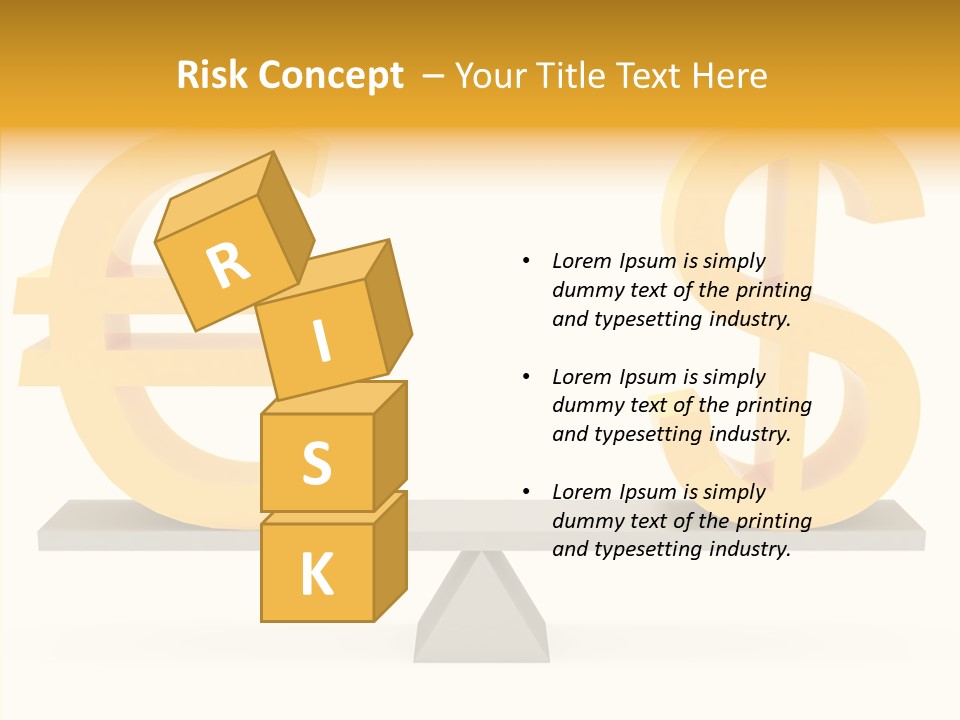 Gold Money Abstract PowerPoint Template