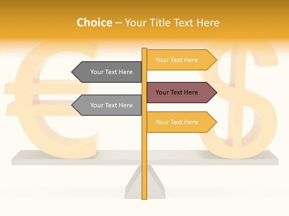 Gold Money Abstract PowerPoint Template