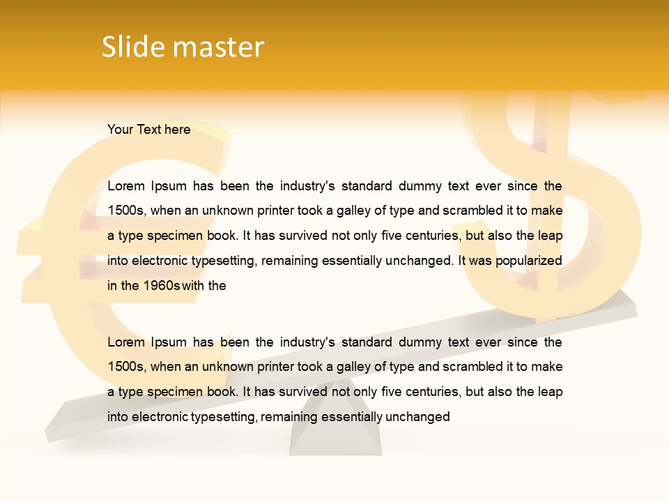 Concept Graphic Gold PowerPoint Template