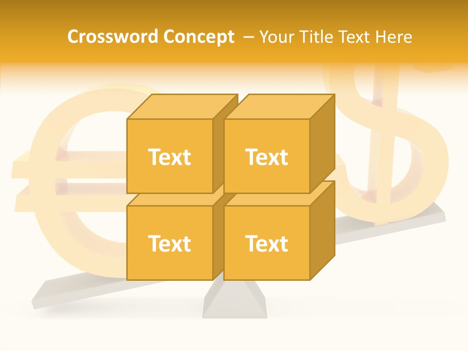 Concept Graphic Gold PowerPoint Template