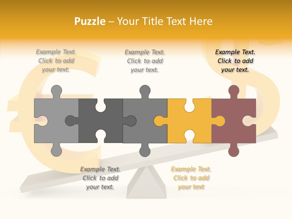 Concept Graphic Gold PowerPoint Template