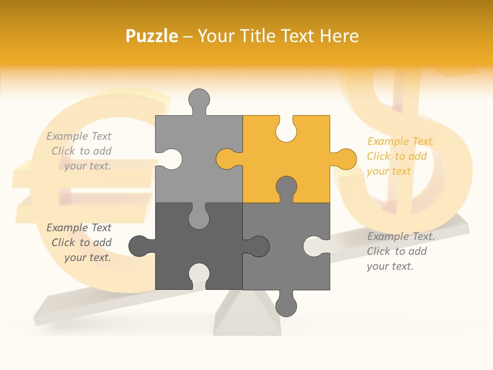 Concept Graphic Gold PowerPoint Template