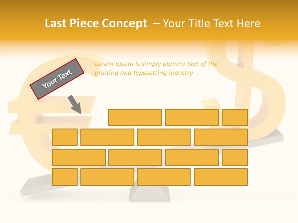 Concept Graphic Gold PowerPoint Template