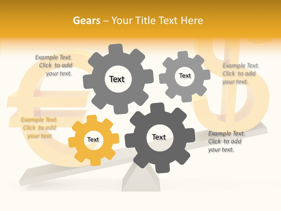 Concept Graphic Gold PowerPoint Template