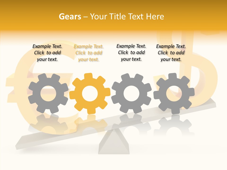 Concept Graphic Gold PowerPoint Template