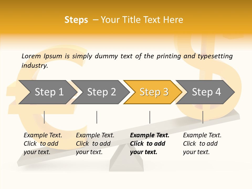 Concept Graphic Gold PowerPoint Template