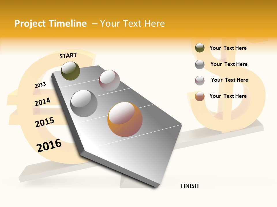 Concept Graphic Gold PowerPoint Template