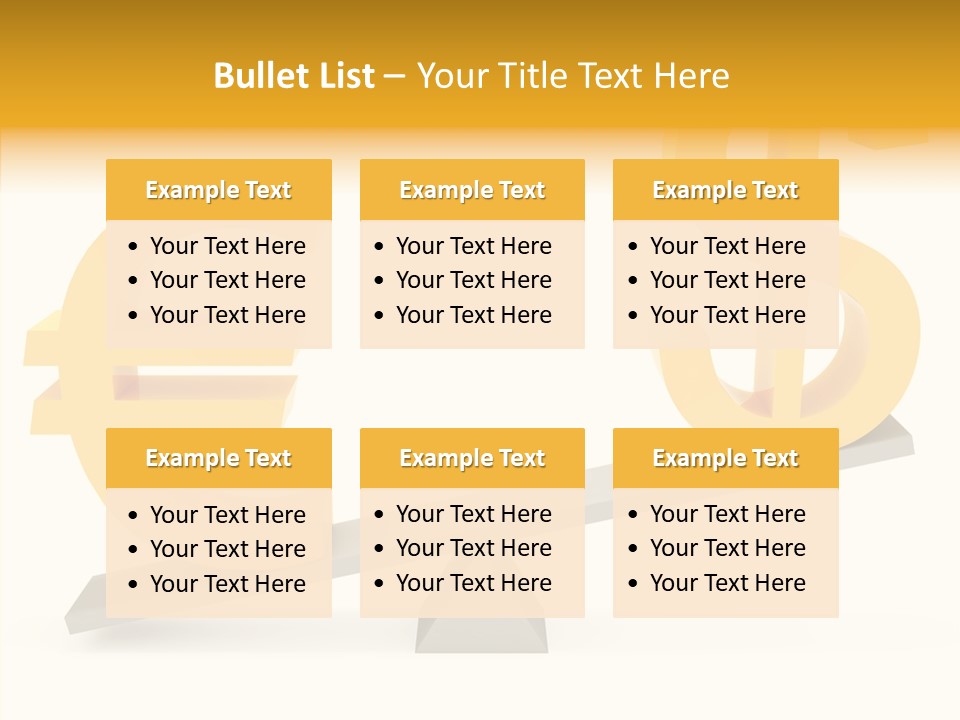 Concept Graphic Gold PowerPoint Template