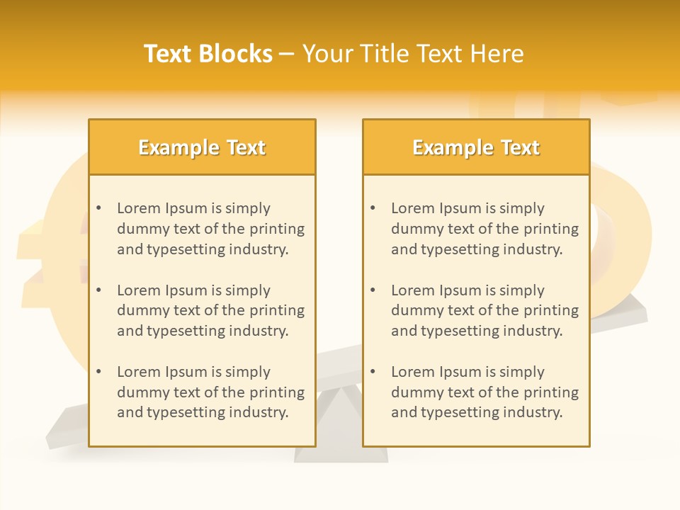 Concept Graphic Gold PowerPoint Template