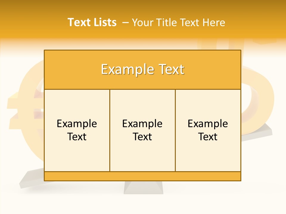 Concept Graphic Gold PowerPoint Template
