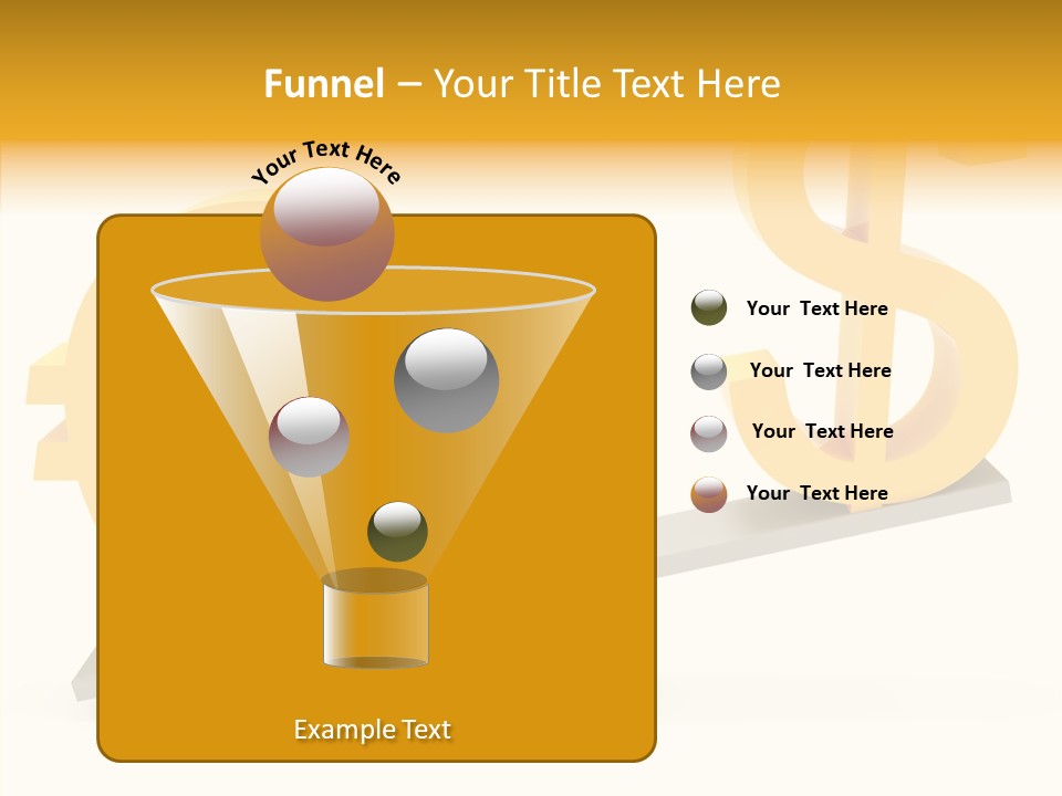 Concept Graphic Gold PowerPoint Template