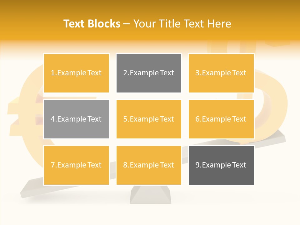 Concept Graphic Gold PowerPoint Template