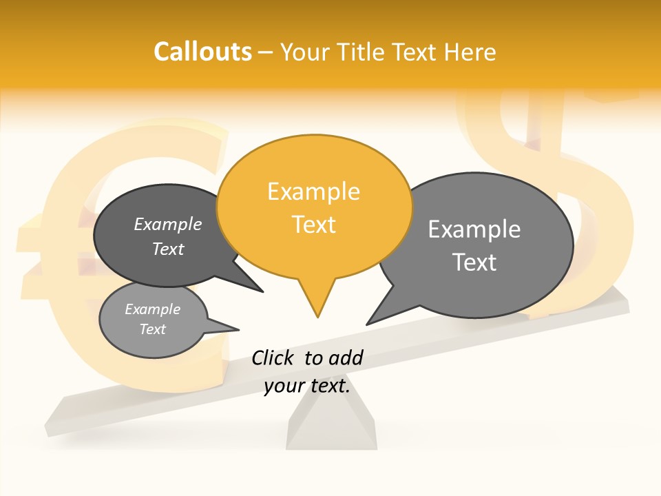 Concept Graphic Gold PowerPoint Template