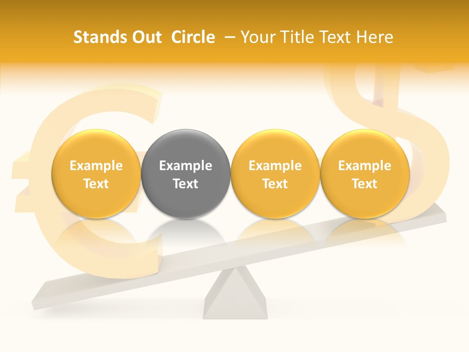 Concept Graphic Gold PowerPoint Template