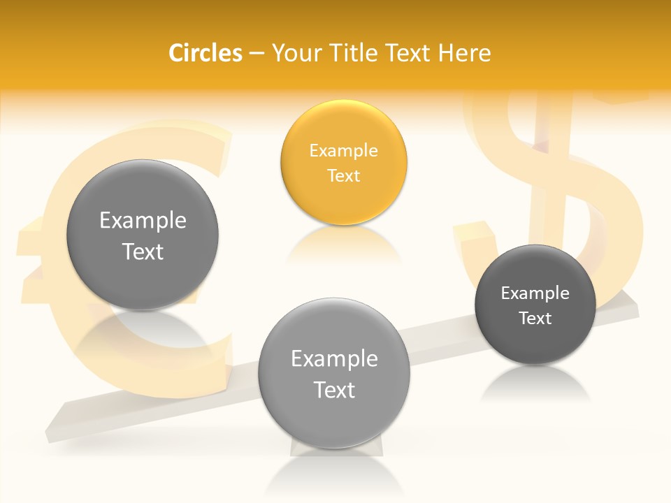 Concept Graphic Gold PowerPoint Template