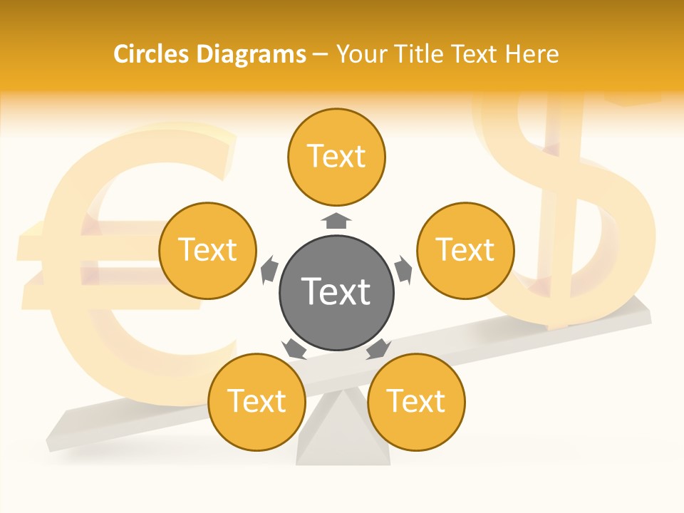 Concept Graphic Gold PowerPoint Template