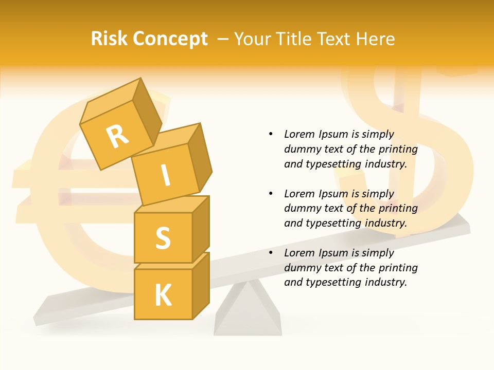 Concept Graphic Gold PowerPoint Template