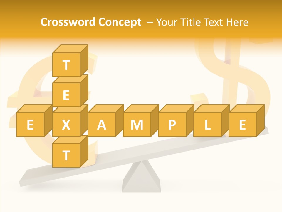 Concept Graphic Gold PowerPoint Template