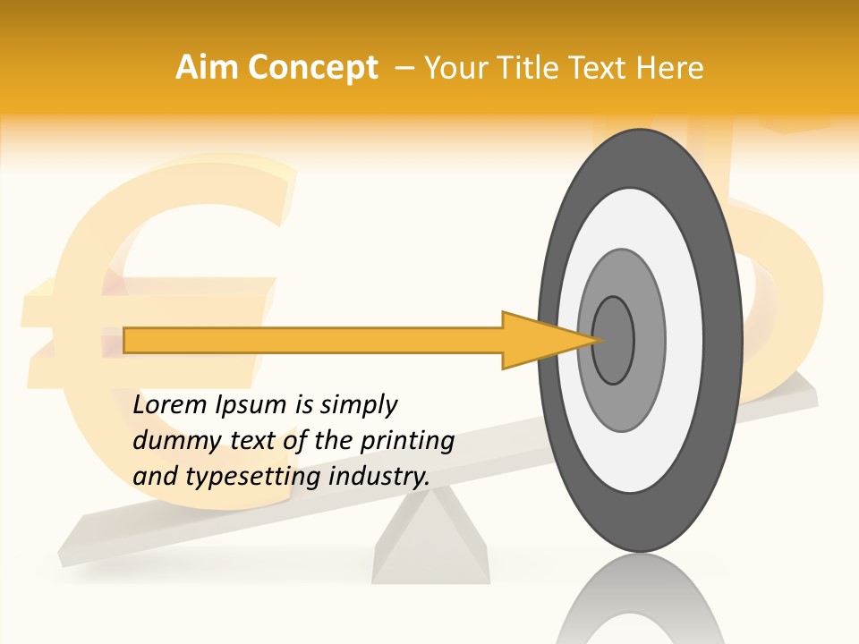 Concept Graphic Gold PowerPoint Template