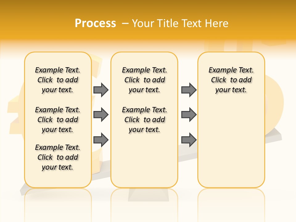 Concept Graphic Gold PowerPoint Template