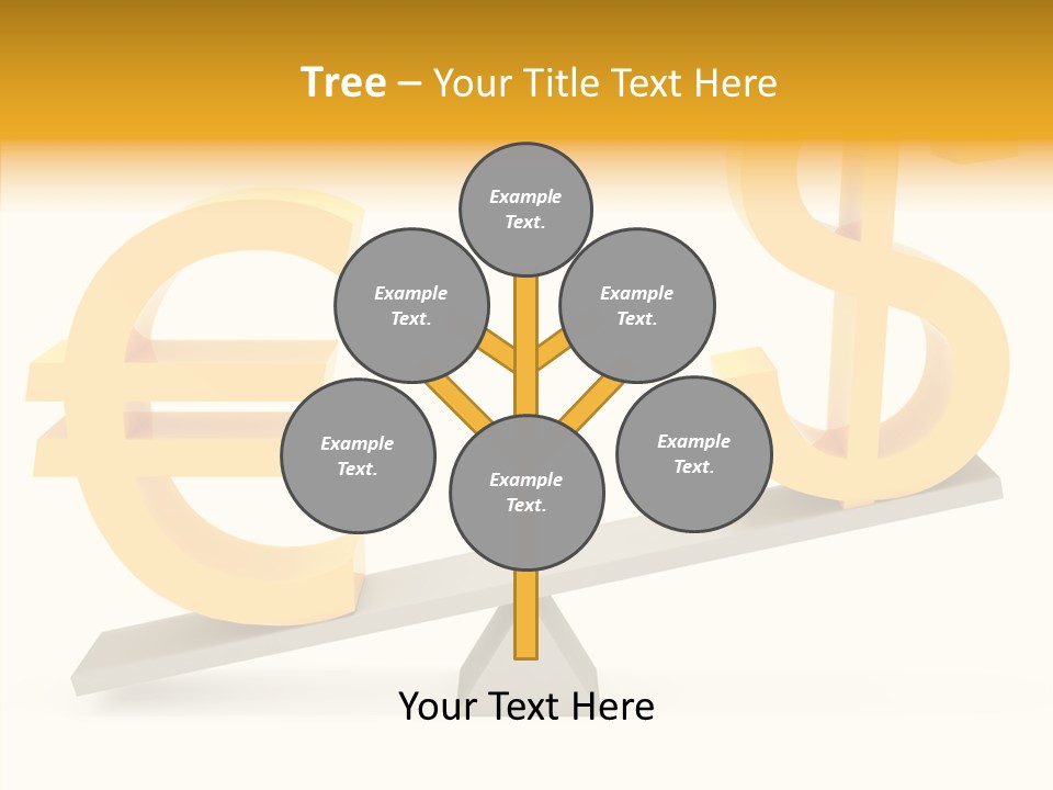 Concept Graphic Gold PowerPoint Template