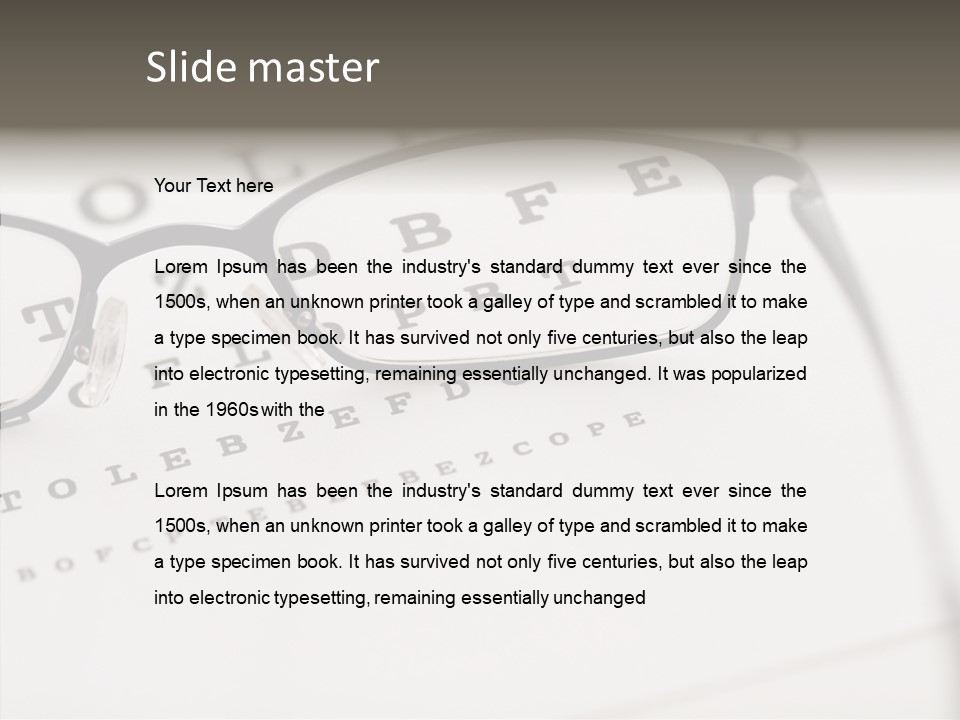 Letter Focus Style PowerPoint Template