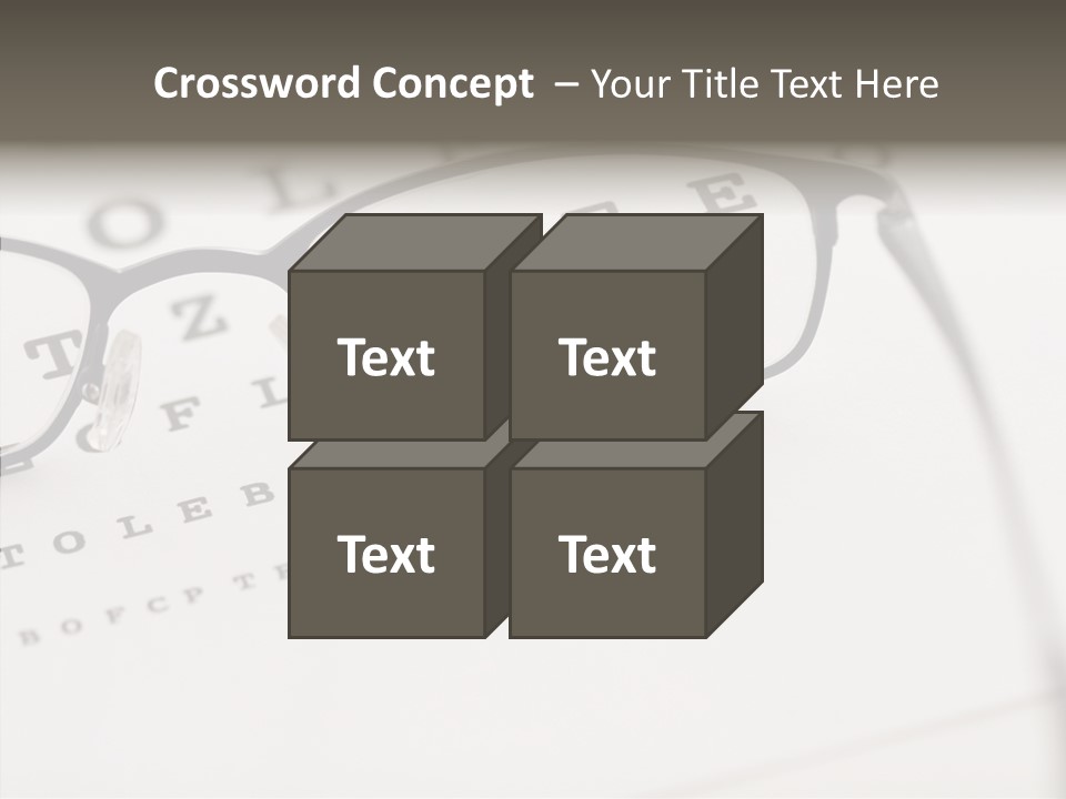 Letter Focus Style PowerPoint Template