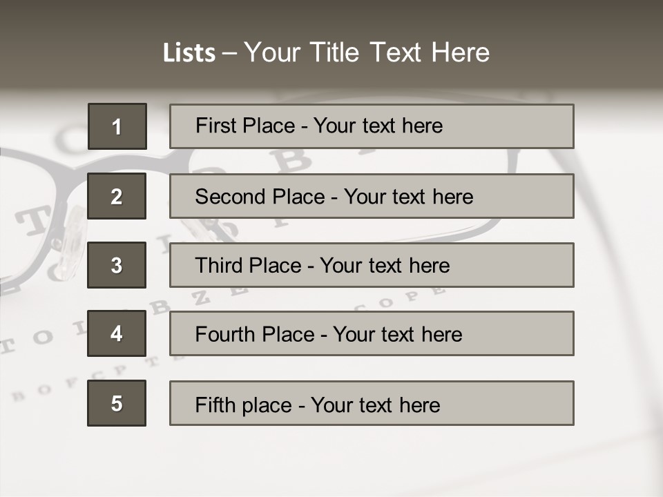 Letter Focus Style PowerPoint Template