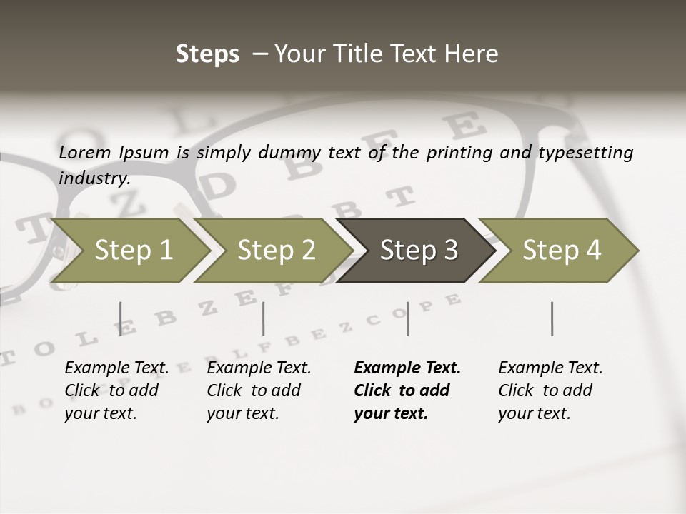 Letter Focus Style PowerPoint Template